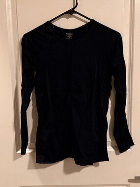 Athleta Momentum Seamless Long Sleeve Top - Black